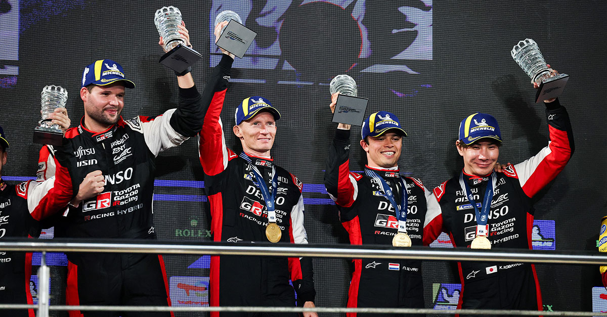 TOYOTA GAZOO Racing takes an impressive one-two finish at the 8 Hours of Bahrain, marking their first win of the WEC season